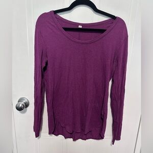 Lululemon Athletica Purple Long Sleeve Relaxed Tee